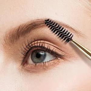 Docolor Eyebrow Brush Duo Eyebrow Spoolie 3Pcs Professional Angled Eye Brow Brush Perfect for Lining and Shaping Brows Spoolie for Brows or Lashes White 3PCS White - Docolor Eyebrow Brush
