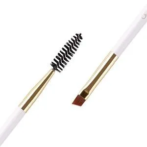 Docolor Eyebrow Brush Duo Eyebrow Spoolie 3Pcs Professional Angled Eye Brow Brush Perfect for Lining and Shaping Brows Spoolie for Brows or Lashes White 3PCS White - Docolor Eyebrow Brush