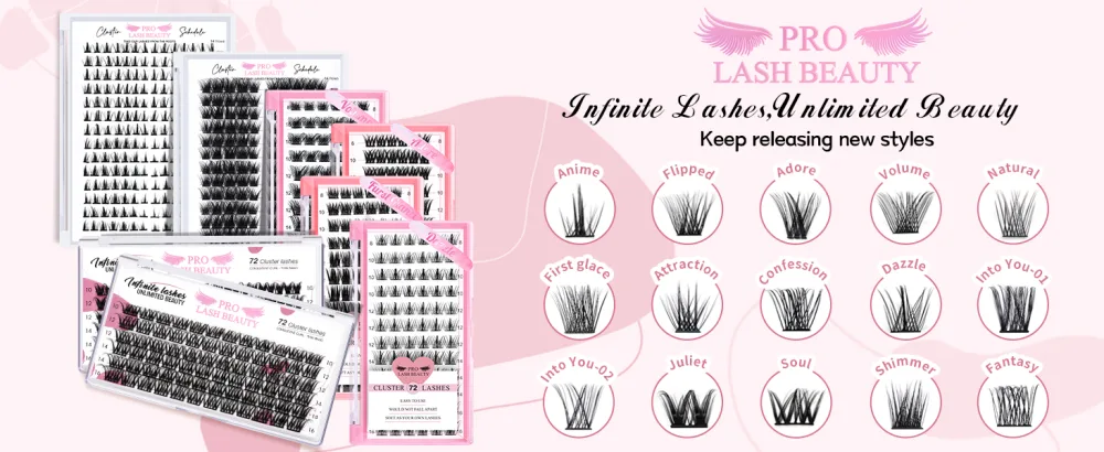 Cluster Lashes 72 Pcs Lash Clusters DIY Eyelash Extension Individual Lashes Attraction D-16mm Thin Band Easy to Apply at home Lashes(Attraction D-16mm) - cluster lasheses