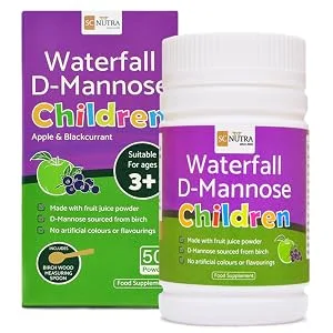 Waterfall D-Mannose Children - Apple & Blackcurrant - Infant D-Mannose - Suitable for Girls & Boys aged 3+ SC Nutra (Sweet Cures) - waterfall d-mannose children apple and blackcurrant