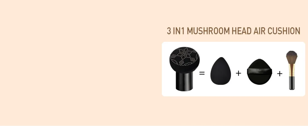 Anglicolor Mushroom Head Air Cushion CC Cream Matte Full Coverage Foundation Concealer Moisturizing Brightening Liquid Foundation BB Cream Even Skin Tone Makeup Base (101# Ivory) 101 # Ivory - Matte Full Coverage Foundation