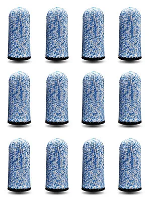 RIVIEVAL 12 Pieces Finger Cots Reusable Thumb Protector Non Slip Finger Protectors Breathable Finger Cots Cut Resistant Protection for Work Kitchen Garden Sculpture (Blue)  - Finger Cots