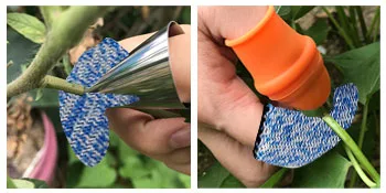 RIVIEVAL 12 Pieces Finger Cots Reusable Thumb Protector Non Slip Finger Protectors Breathable Finger Cots Cut Resistant Protection for Work Kitchen Garden Sculpture (Blue)  - Finger Cots