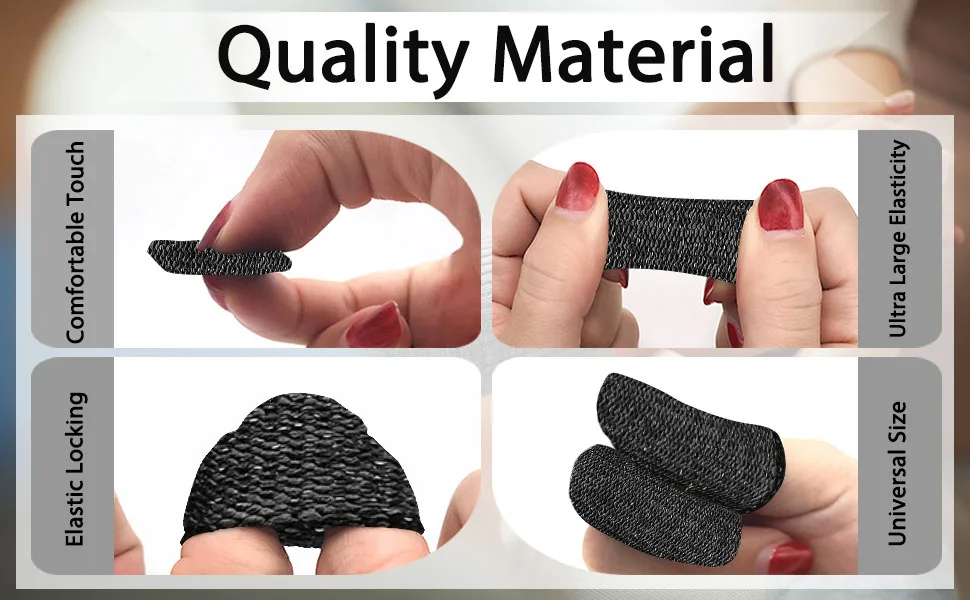 RIVIEVAL 12 Pieces Finger Cots Reusable Thumb Protector Non Slip Finger Protectors Breathable Finger Cots Cut Resistant Protection for Work Kitchen Garden Sculpture (Black)  - Finger Cots