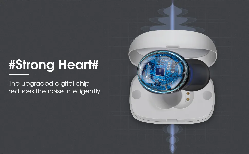 Britzgo Hearing Amplifier Crown Shape Knob Voice Enhancer Rechargable Nano black-1 - product information 22