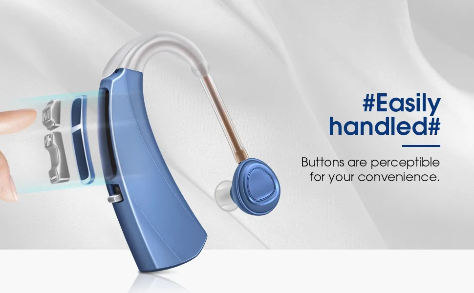 Britzgo Hearing Amplifier 1.5 Hours-Quick Charge with Fashion USB Dock Gem Blue (Single) Rechargable Voice Enhancer Gem blue-1 - product information 23