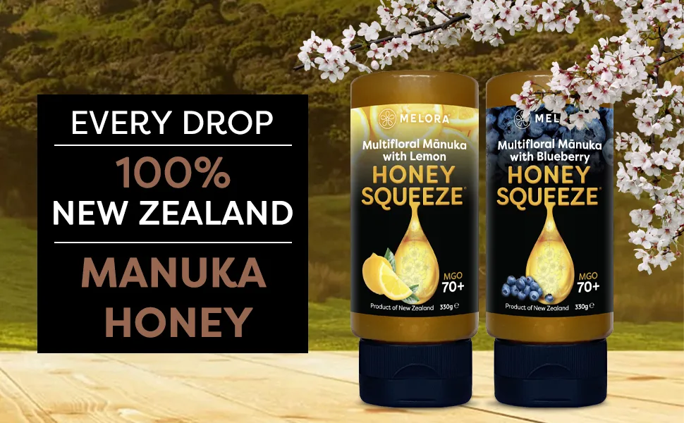 Melora 100% Pure & Certified M nuka Honey Squeeze Bottles (Original) - Honey Squeeze