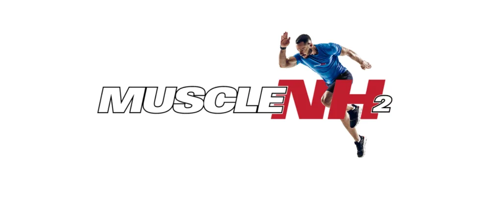 Muscle NH2 100% Pure Creatine Monohydrate Powder Supports Increases Size Strength and Physical Performance Unflavoured 500g 100 Servings (Pack of 1) - musclenh2 logo