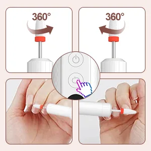 Electric Nail Files Nail Drill Portable E File Kit with Rechargeable Base 12 Drill Bits Adjustable Speed Electric Manicure and Pedicure Set for Acrylic Nails Gel Nails - product information 7