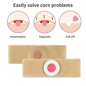 Corn Plasters 60 PCs Corn Pads for Feet Corn Plasters for Toes Corn Removal Pads Relief Corn Pain Foot Corn Removal Mild Formula & No Irriations - Corn Pads Corn Plasters for Feet, Corn Plasters for Toes, Foot Corn Removal