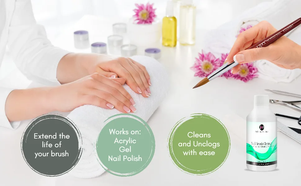 JND Professional Acrylic Nail Brush Cleaner (250ml) - ACB banner info