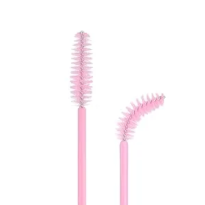 G2PLUS 200 PCS Pink Eyelash Brushes Spoolies - Eyebrow Spoolie Brushes -Disposable Mascara Wands - Eyelash Extension Brushes for Extensions 200 Pink - Little eyelash brushes for mascara