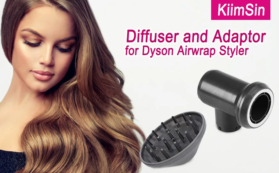 KiimSin Diffuser and Adaptor for Dyson Airwrap Styler HS01 HS03 HS05 for Dyson Diffuser Attachment Adapter Turn for Airwrap Styler Into A Hair Dryer Combination - diffuser