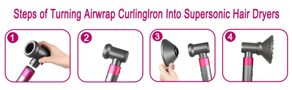 KiimSin Diffuser and Adaptor for Dyson Airwrap Styler HS01 HS03 HS05 for Dyson Diffuser Attachment Adapter Turn for Airwrap Styler Into A Hair Dryer Combination - diffuser