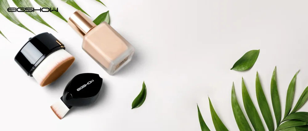 Foundation Brush EIGSHOW Retractable Kabuki Foundation Brush Flat Top Foundation Brush for Liquid Cream Flawless Powder Cosmetics(Black) F666(Black) - product information 1