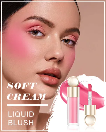 Ofanyia Highlighter Wand Liquid Glitter Face Highlighter Stick with Cushion Applicator Cruelty-free Silky Smooth Lightweight Blendable Shimmer Highlighter Beauty Wand for Face Cheekbone Glow 04# Highlighter - liquid blush