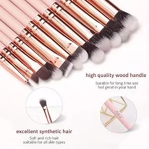 MSQ Eyeshadow Brushes 12pcs Make Up Eye Brush Set Eye Makeup Brushes for Concealer Eyeliner Eyelash Eyebrow Blending Contour Pink Brush - product information 11