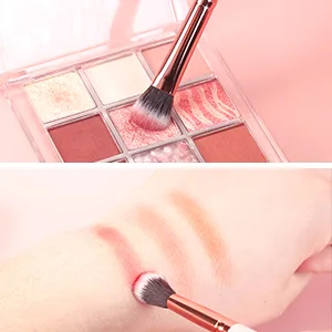 MSQ Eyeshadow Brushes 12pcs Make Up Eye Brush Set Eye Makeup Brushes for Concealer Eyeliner Eyelash Eyebrow Blending Contour Pink Brush - product information 12