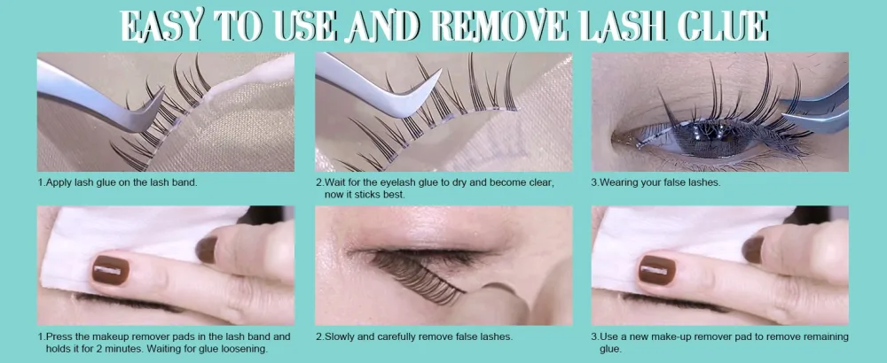Eyelash Glue Lash Glue 5ml Eye Lash Glue Strong Clear Eyelash Glue False Eyelash Glue by Obeyalash (Clear) Lash Glue-W - product information 15