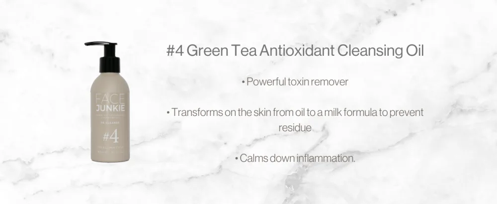Face Junkie Cleansing Oil Green Tea Antioxidant Deep Cleansing Re-Cleanser for Face Make up Remover 150ml - #4 image