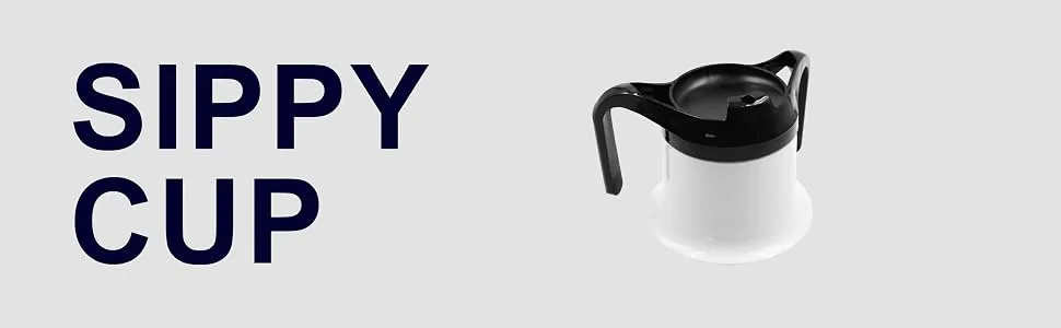KMINA - Sippy Cup for Adults Non Spill Base Two Handled Cup for Elderly Non Spill Base Cups for Elderly Two Handled Mug with Lid Hospital Cups for Disabled Drinking Cup with Spout - Sippy Cup Adults Non Spill Two Handled Elderly Mug Lid Hospital Disabled Drinking Spout Parkinsons