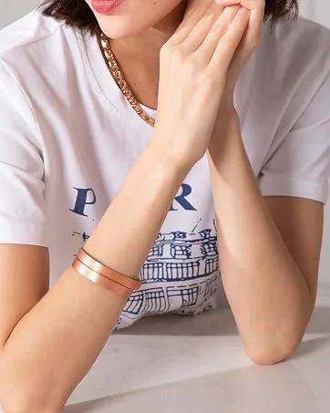 MagEnergy Copper Bracelets Link Adjustable Pure Copper with with 4 Element Magnets Doule Row 3000Gauss Magnets for Men (Copper 2) - product information 15
