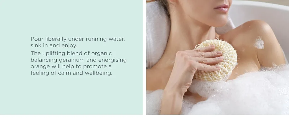 Neal's Yard Remedies Geranium and Orange Foaming Bath - Promote Calmness & Wellbeing - 300ml (worth 24) - product information 29