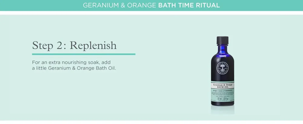 Neal's Yard Remedies Geranium and Orange Foaming Bath - Promote Calmness & Wellbeing - 300ml (worth 24) - product information 32