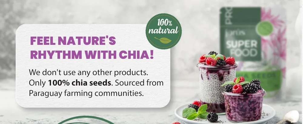 Jorus Organic Chia Seeds Black 1kg - chia seeds