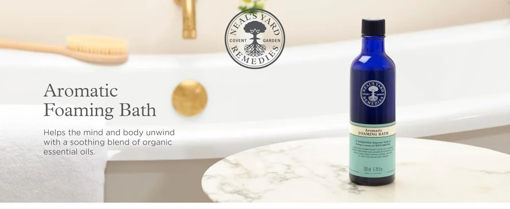 Neal's Yard Remedies Aromatic Foaming Bath - Helps the Mind & Body - Relax & Unwind - 300ml (worth 24) - product information 27