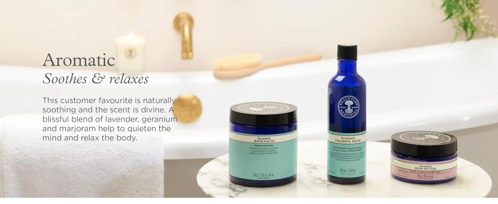 Neal's Yard Remedies Aromatic Foaming Bath - Helps the Mind & Body - Relax & Unwind - 300ml (worth 24) - product information 30