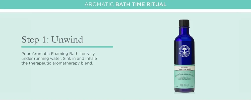 Neal's Yard Remedies Aromatic Foaming Bath - Helps the Mind & Body - Relax & Unwind - 300ml (worth 24) - product information 31
