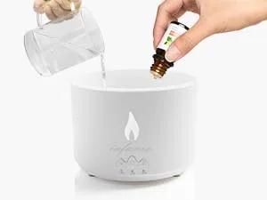 InFanso Essential Oil Diffuser Aromatherapy Diffusers Volcano Humidifier for Home Bedroom Spa Office Yoga 360ML Flame Diffuser with 2 Mode Timer Auto-Off Protection and Adjustable Fog Knob - diffuser