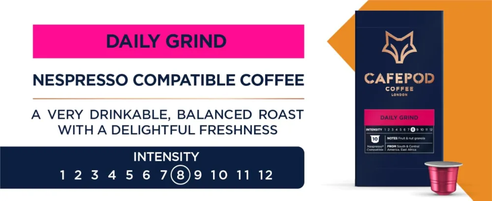 CafePod Coffee Pods Nespresso Compatible Daily Grind 60 Aluminium Capsules Daily Grind 60 count (Pack of 1) - product information 6