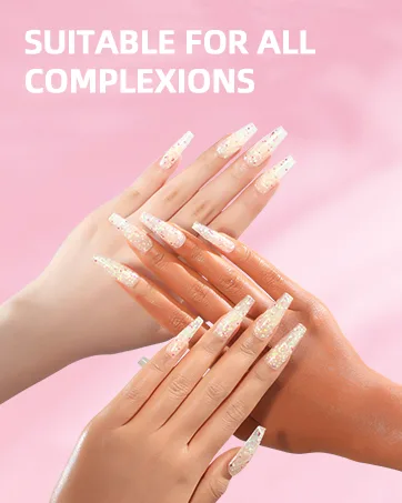 Morovan Poly Gel Nail Kit with UV Lamp - Poly Nail Gel Kit for Beginners Pink Clear Professional Poly Gel Kits with UV Light Starter Kits Poly Nail Extension Gel Nail Kit Advanced - product information 2