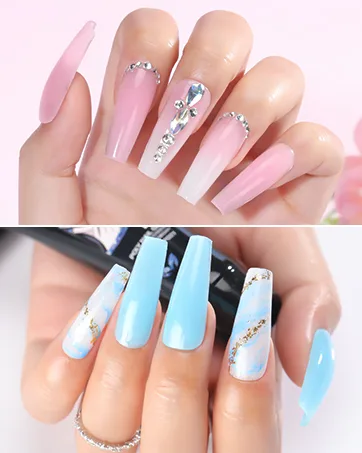 Morovan Poly Gel Nail Kit with UV Lamp - Poly Nail Gel Kit for Beginners Pink Clear Professional Poly Gel Kits with UV Light Starter Kits Poly Nail Extension Gel Nail Kit Advanced - product information 8