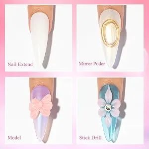 Supwee Solid Sculpture Builder Gel Pink Nail Extension Gel Multifunctional Non-Stick Hand Carving Patterns Decoration Nail Art Emboss Hard Gel DIY at Home 14g(0.49fl oz) - supwee