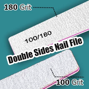 FANDAMEI Double Sided Nail Files 100/180 Grit Emery Boards Fingernail Files Nail Boards 15pcs Nail Styling Tools Nail Emery Block for Home and Salon Use Professional Nail Buffer Block Rectangular 7 1.06 inch-Rectangular 15.0 - Double Sided Nail File