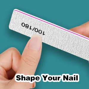 FANDAMEI Double Sided Nail Files 100/180 Grit Emery Boards Fingernail Files Nail Boards 15pcs Nail Styling Tools Nail Emery Block for Home and Salon Use Professional Nail Buffer Block Rectangular 7 1.06 inch-Rectangular 15.0 - Shape Your Nail