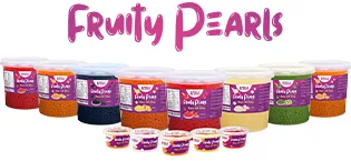 Bubble Blends Passion Fruit Popping Boba (450g) Fruit Juice-Filled Boba Pearls for Bubble Tea Fat-Free 450g (Pack of 1) - Bubble Blends Fruity Pearls
