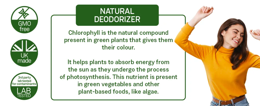 Liquid Chlorophyll - Chlorophyll Drops for Water 100ml for 100 Servings - High Strength 100mg Chlorophyll Liquid Drink - Made in UK by New Leaf Products - chlorophyll liquid drops