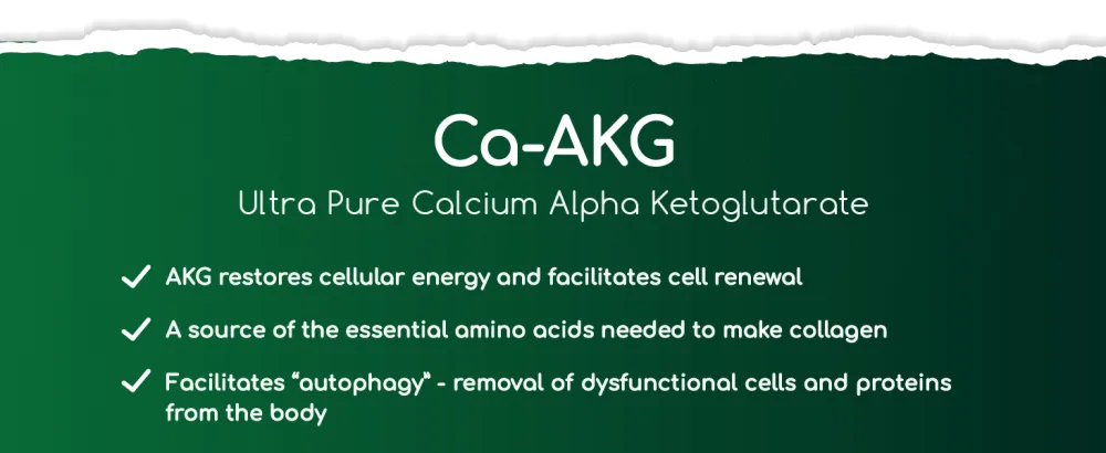 Ca-AKG - 60 x 550mg Capsules - Ultra Pure & High Strength Calcium Alpha Ketoglutarate - Zero Additives - UK Made (60 Count (Pack of 1)) - cA-akg
