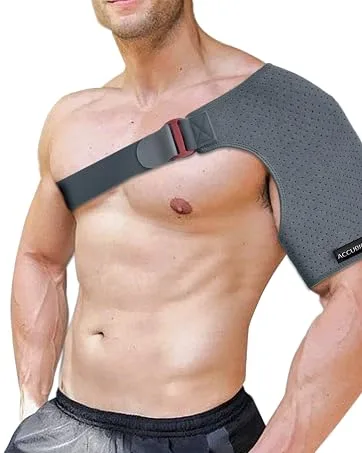 ACCUBIO Thumb Support Wrist Splint Finger Support Brace for Right and Left Hand Thumb Splint for Arthritis or Soft Tissue Injuries with Adjustable Wrist Strap and Removable Aluminum Splint - shoulder support