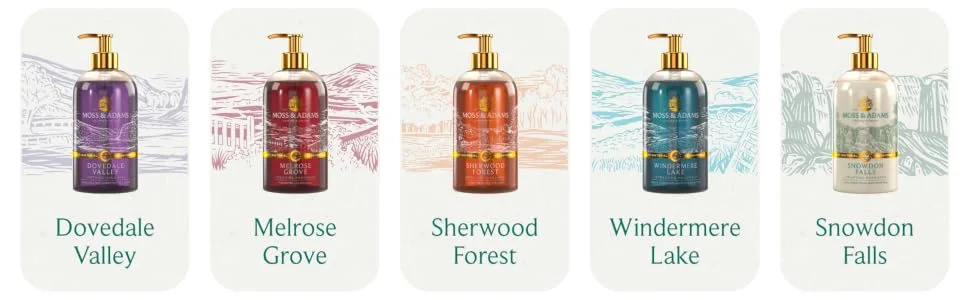 Moss & Adams Stimulating Antibacterial Vegan Handwash Mullion Cove Ocean Spray 500ml - Moss and Adams Matrix