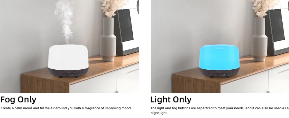 300ML Essential Oil Air Diffuser Electric Aroma Diffuser with Remote Control 4 Timers and 7 LED Color Changing Lights Waterless Auto Off Cool Mist Aroma Diffuser for Bedroom Room Home Dark Wood Grain - product information 15