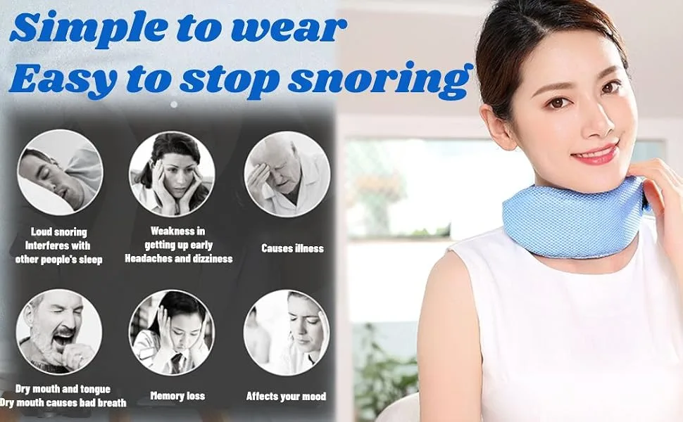 Prevent Snoring Neck Brace Stop Snoring Chin Strap for Nighttime Sleep Improvement - Prevent Snoring Neck Brace