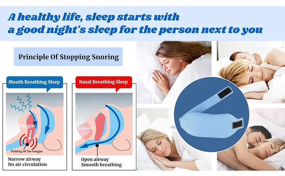 Prevent Snoring Neck Brace Stop Snoring Chin Strap for Nighttime Sleep Improvement - Prevent Snoring Neck Brace