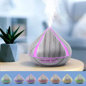 500ML Scented Oil Diffusers with 8 Essential Oils Set Aromatherapy Diffusers Air Freshener Humidifiers with Remote Control 4 Timer Auto-waterless Shut-off for Bedroom Large Room Gray - B0BGR6QRCT