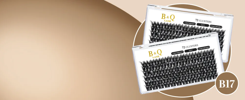 Cluster lashes 72 Clusters B&Q Lash Clusters D Curl Individual Cluster Lashes Natural Eyelash Clusters DIY Lash Extensions Soft Fluffy Cluster Eyelash Extensions (UK-FD-B48-D-16) D-16 mm B 48 - B17 LASH CLUSTERS!