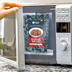 Beef Chilli with Beans High Protein Ready Meal | Camping Hiking Gym Beef Chilli 1 - Beef Chilli - Microwave